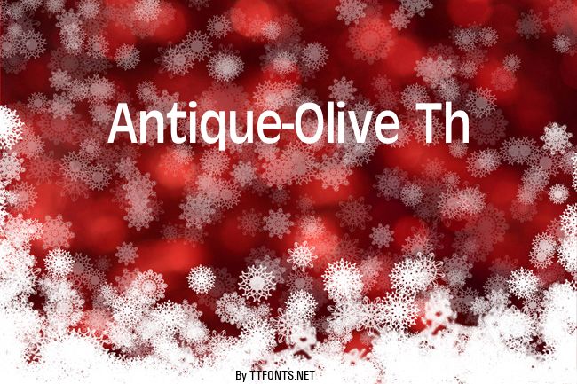 Antique-Olive Th example